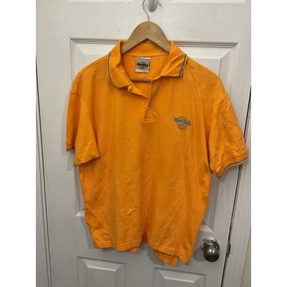 Hard Rock Cafe Orange Polo Shirt